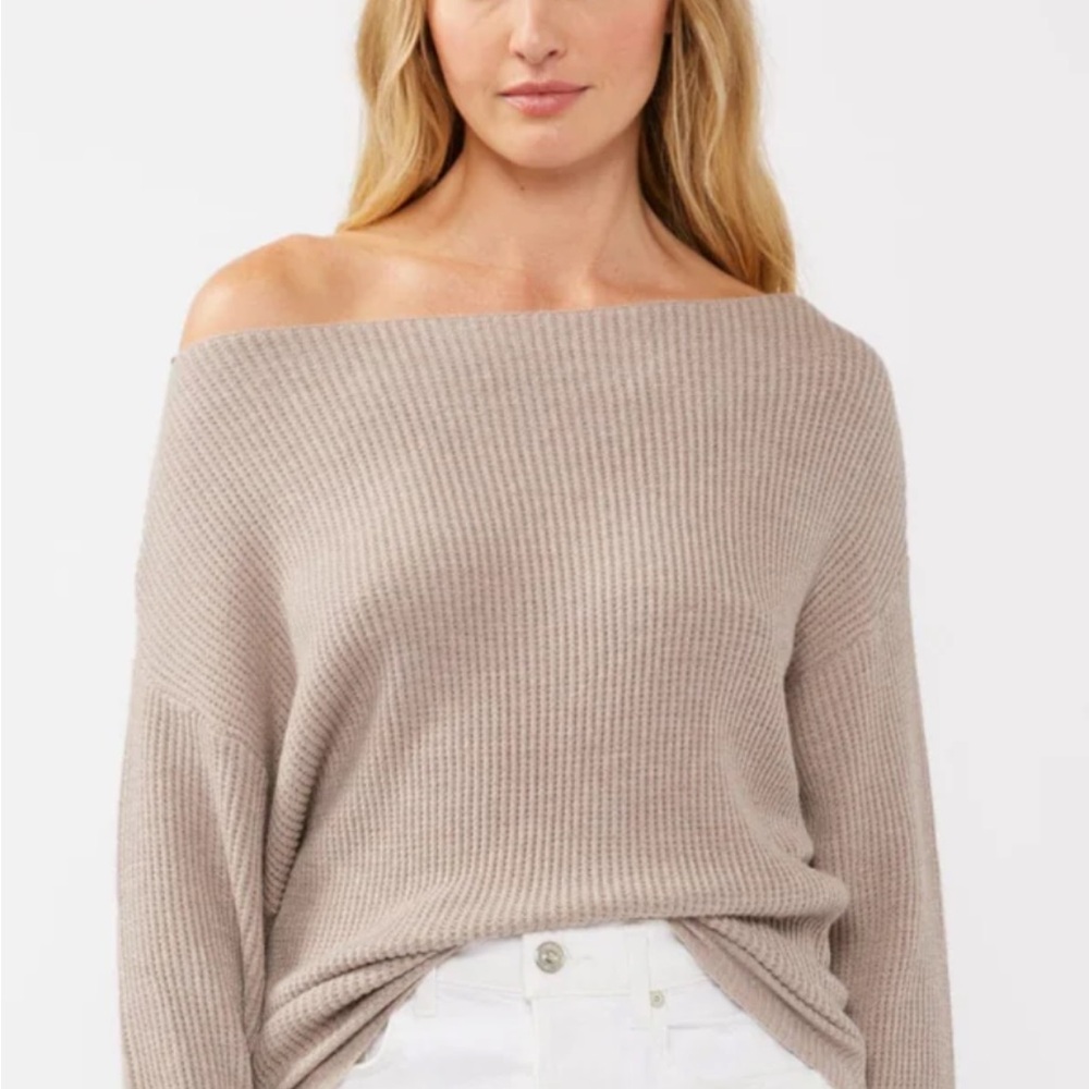 Lovestitch Beige Off-Shoulder thermal top size Large